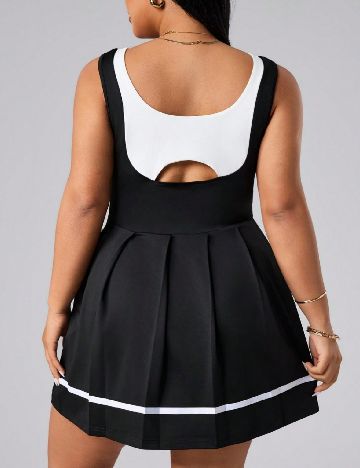 Compleu SHEIN CURVE, negru/alb