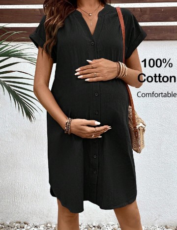 Rochie scurta SHEIN Maternity, negru