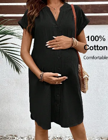 Rochie scurta SHEIN Maternity, negru