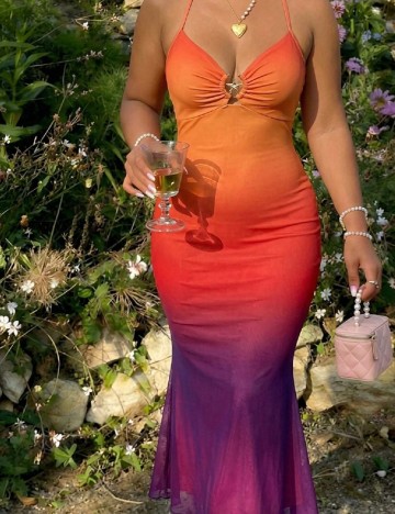 Rochie lunga SHEIN CURVE, mix culori