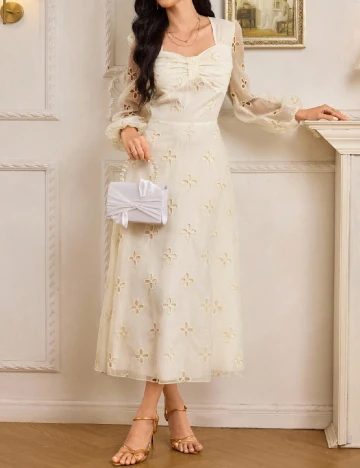 Rochie lunga SHEIN, crem