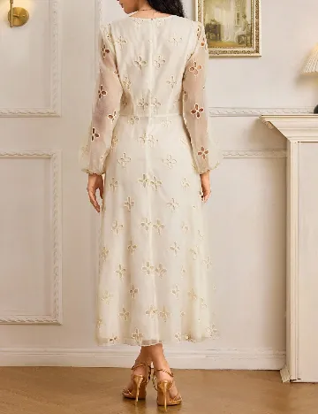 Rochie lunga SHEIN, crem