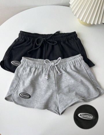 Set pantaloni 2 perechi SHEIN, negru/gri