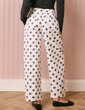 Pantaloni SHEIN, alb