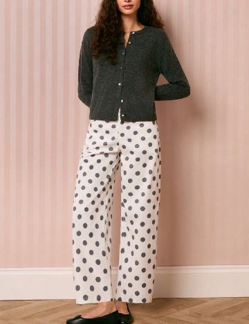 Pantaloni SHEIN, alb