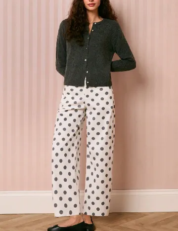 Pantaloni SHEIN, alb