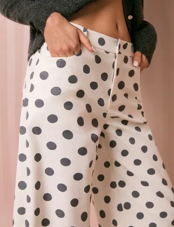 Pantaloni SHEIN, alb
