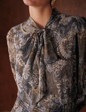 Rochie lunga MOTF, mix culori