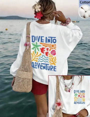 Bluza SHEIN, alb