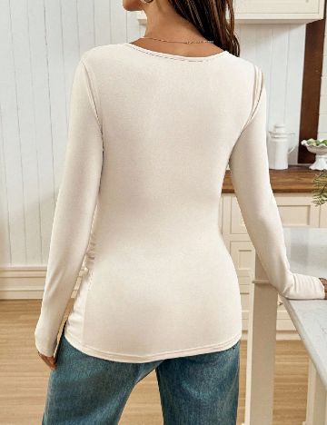 Bluza SHEIN Maternity, bej