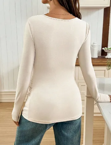 Bluza SHEIN Maternity, bej