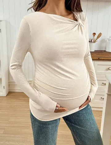 Bluza SHEIN Maternity, bej