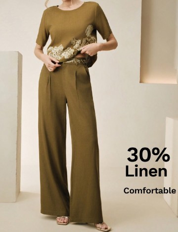 Pantaloni Anewsta, verde