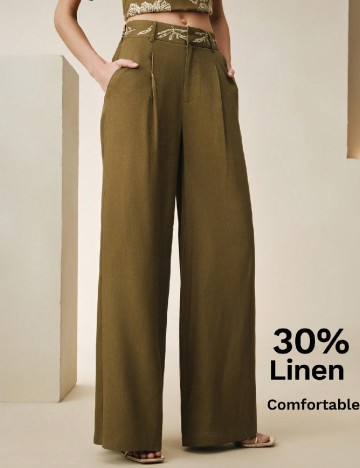 Pantaloni Anewsta, verde
