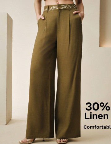 Pantaloni Anewsta, verde