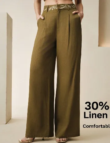 Pantaloni Anewsta, verde