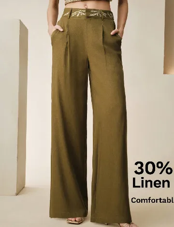 Pantaloni Anewsta, verde