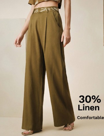 Pantaloni Anewsta, verde