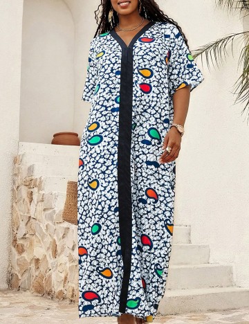 Rochie lunga SHEIN CURVE, mix culori
