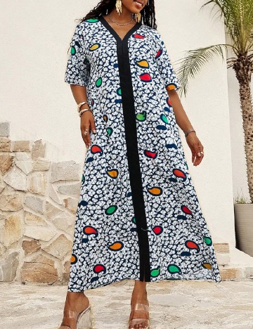 Rochie lunga SHEIN CURVE, mix culori