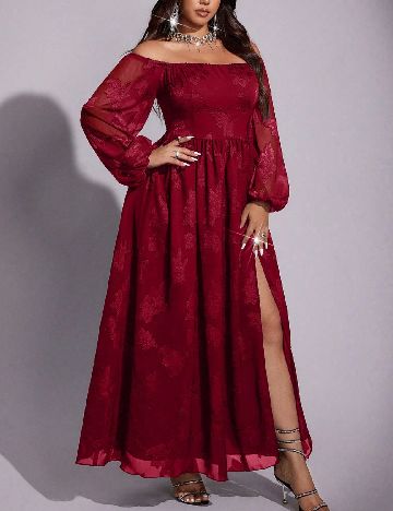 Rochie lunga SHEIN CURVE, rosu
