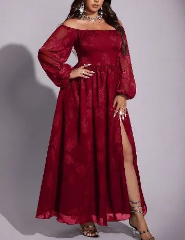 Rochie lunga SHEIN CURVE, rosu