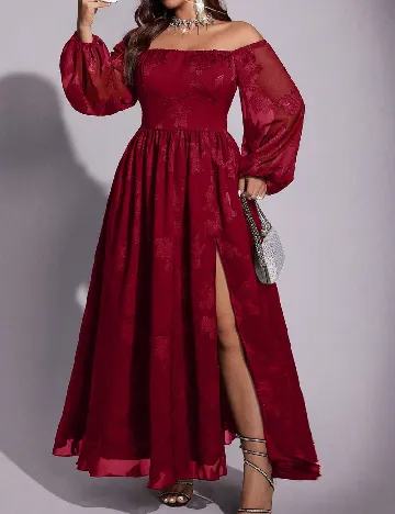 Rochie lunga SHEIN CURVE, rosu