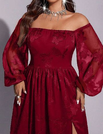 Rochie lunga SHEIN CURVE, rosu
