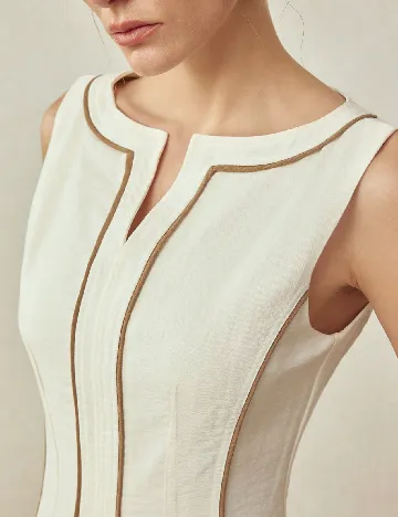Rochie lunga MOTF, alb