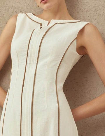 Rochie lunga MOTF, alb