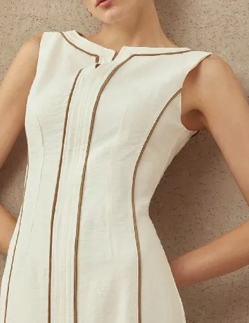 Rochie lunga MOTF, alb