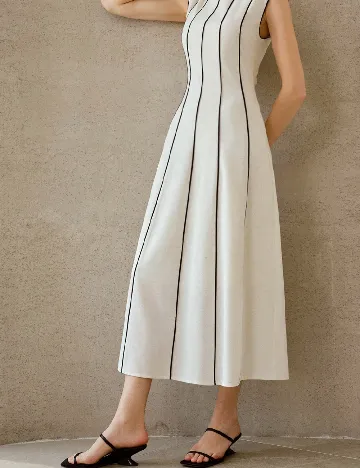 Rochie medie MOTF, bej