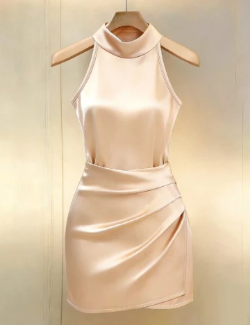 Rochie scurta SHEIN, crem