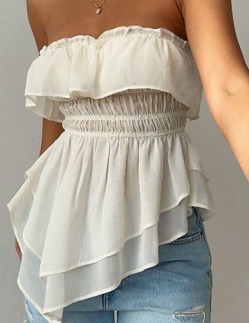 Top SHEIN, crem