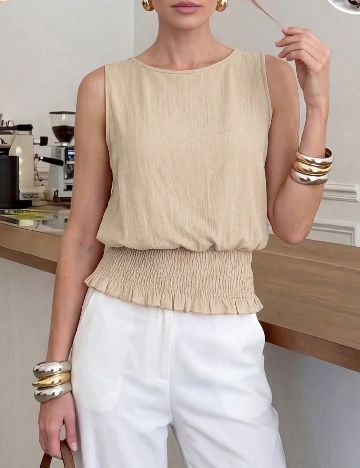 Top SHEIN, crem