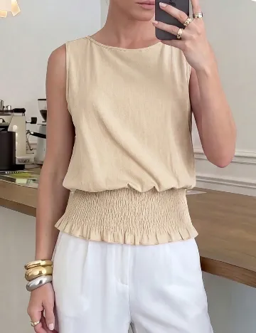 Top SHEIN, crem
