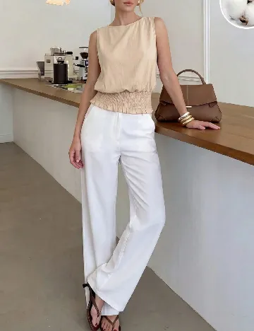 Top SHEIN, crem