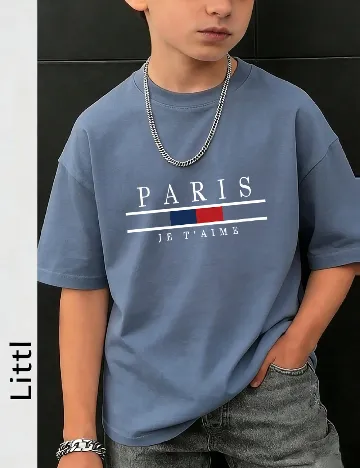 Tricou Shein Kids, albastru