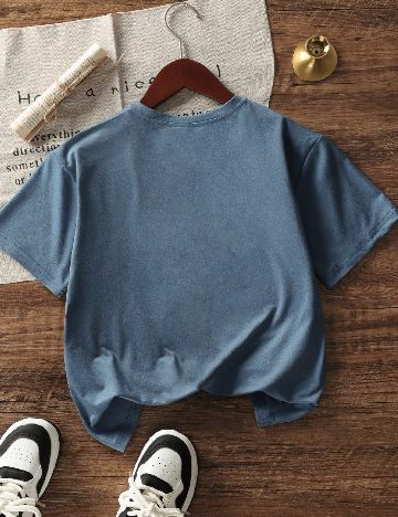 Tricou Shein Kids, albastru