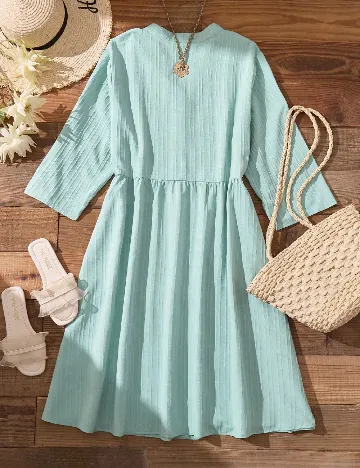 Rochie medie SHEIN CURVE, verde