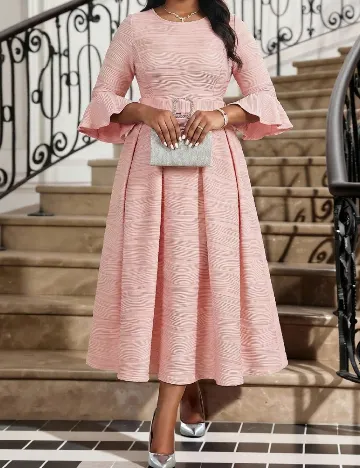 Rochie lunga SHEIN CURVE, roz