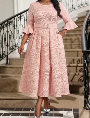 Rochie lunga SHEIN CURVE, roz