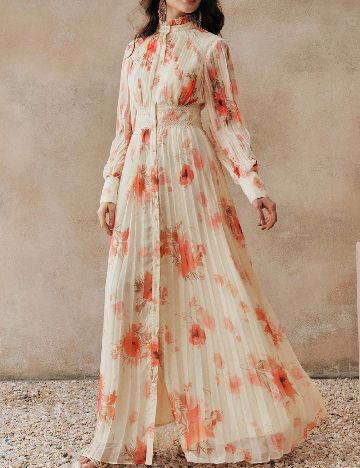 Rochie lunga SHEIN, crem