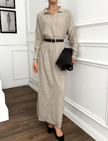 Rochie lunga SHEIN, crem