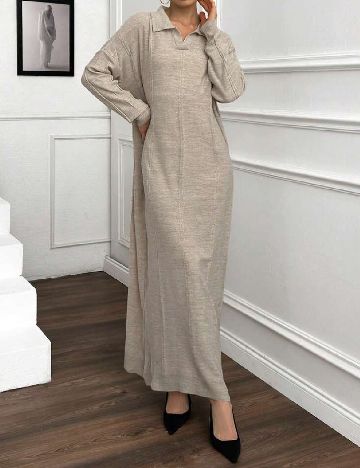 Rochie lunga SHEIN, crem