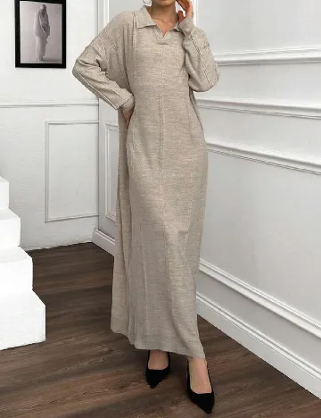 Rochie lunga SHEIN, crem