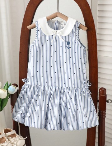 Rochie Shein Kids, alb/albastru
