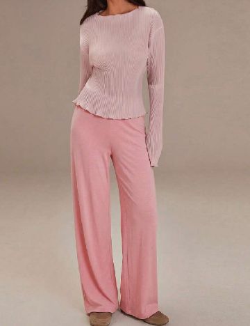 Pantaloni SHEIN, roz