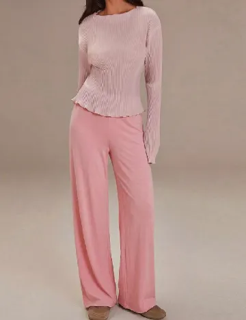 Pantaloni SHEIN, roz