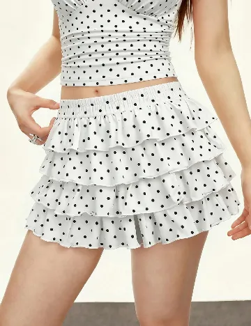 Pantaloni scurti SHEIN, alb